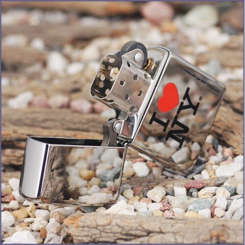 Зажигалка 250 Zippo I Love NY High Polish Chrome 24799