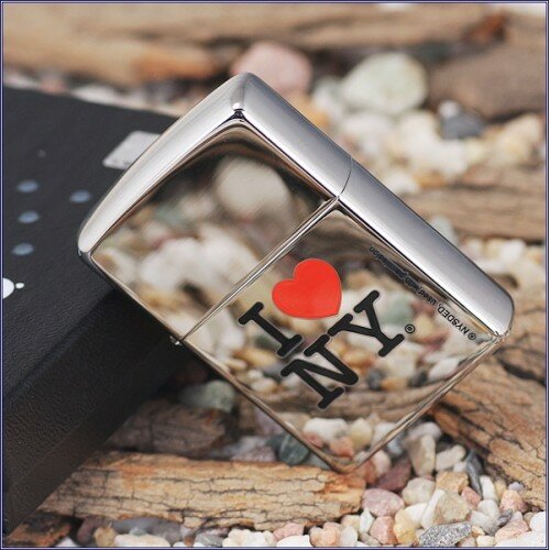 Зажигалка 250 Zippo I Love NY High Polish Chrome 24799