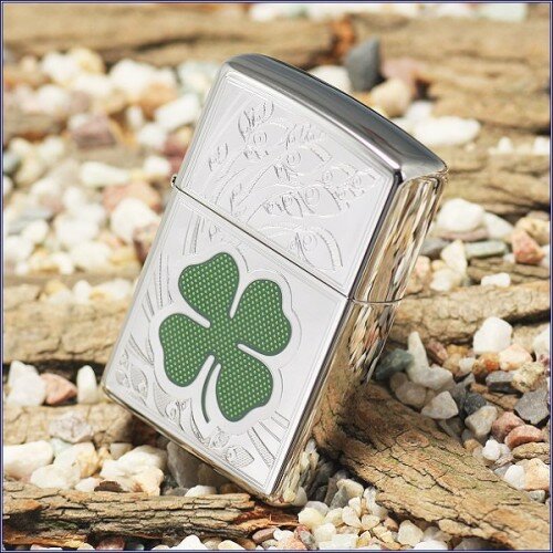 Зажигалка 250 Zippo Four Leaf Clover Thumbprint 24699