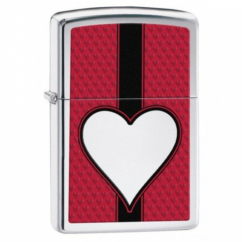Зажигалка 250 Zippo Chrome Heart 28466