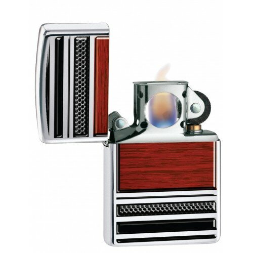 Зажигалка Zippo Steel And Wood 28676