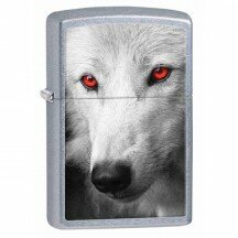 Зажигалка 207 Zippo Wolf With Red Eyes 28877