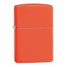 Зажигалка Zippo Reg Neon Orange Lighter 28888