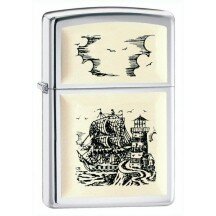 Зажигалка Zippo Scrimshaw Ship 359