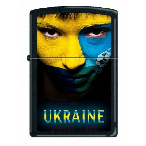 Зажигалка Zippo Ukraine Soccer Face 218 US