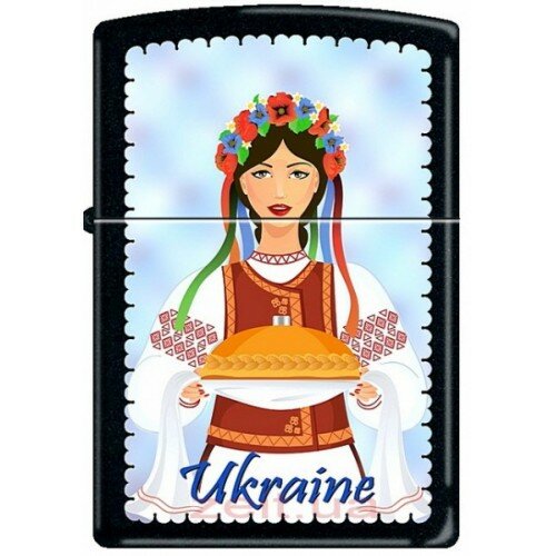 Зажигалка Zippo Ukraine Woman Folk Dress 218 UW