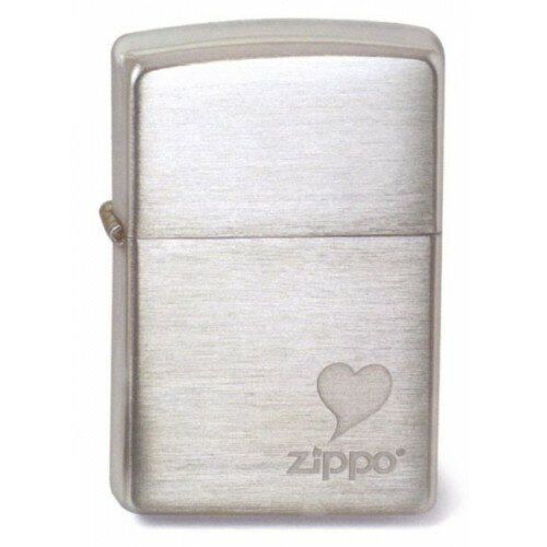 Зажигалка Zippo Reg High Polish Chrome Heart 100.064