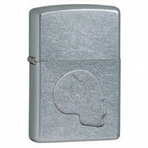 Зажигалка 207 Zippo Skull & Flame 24362