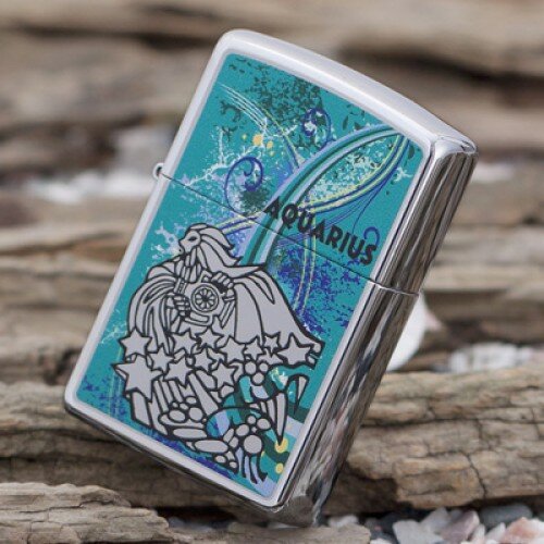 Зажигалка 250 Zippo Zodiac Aquarius 24929